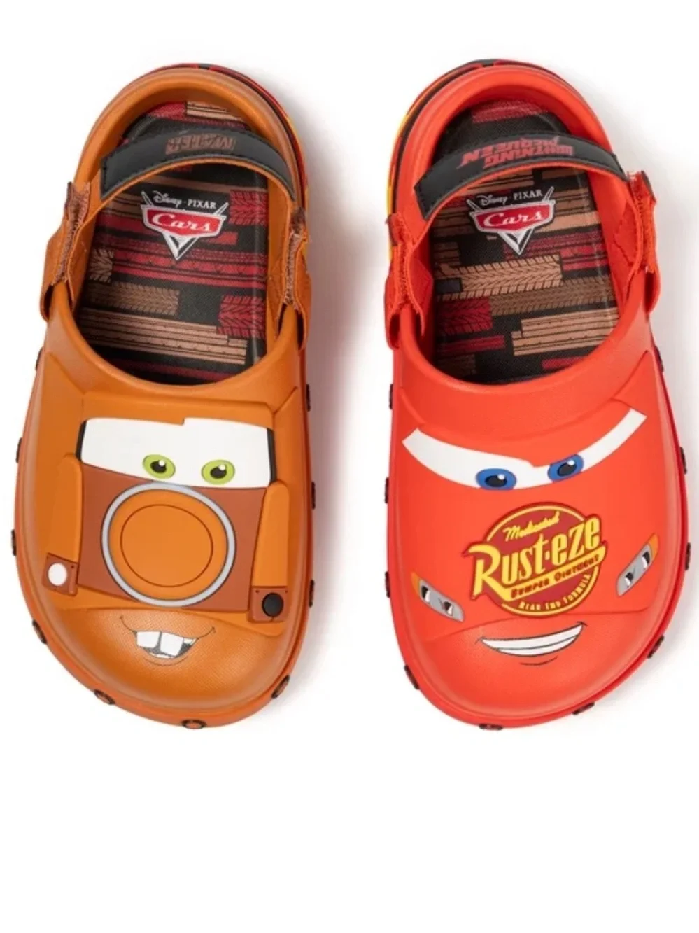 Brand New Disney Pixar Cars Lightning McQueen & Tow Mater Clog Set